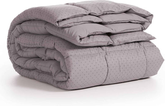 Nef-Nef Homeware Пухено Куинсайз с Пълнеж Hollowfiber 240x220бр Colorfull Сив 330 г/м²Gsm