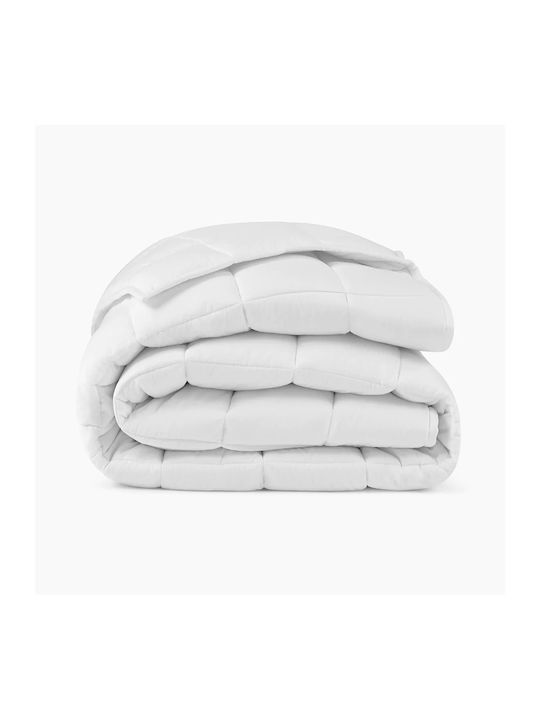 Lino Home Duvet Single with Microfiber Filling 160x220cm Colcha White 120 GSMGsm