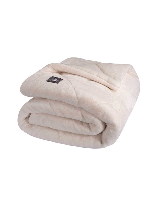 Greenwich Polo Club Duvet Cover with Hollowfiber Filling Queen 220x240cm 3444 Ivory 850 GSMGsm 11.5 togs Togs