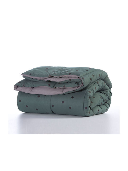 Nef-Nef Homeware Πάπλωμα Υπέρδιπλο με Γέμιση Hollowfiber 240x220εκ. Friday Petrol 330 GSM 8 togs