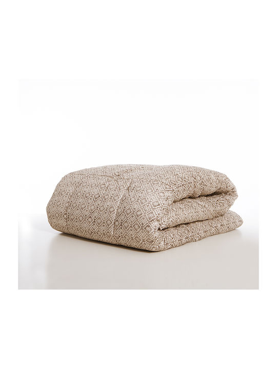 Nef-Nef Homeware Пухено Куинсайз 240x230бр Cardynal Beige/grey 300 г/м²Gsm
