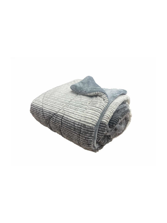 Linea Home Κουβερτοπάπλωμα Διπλό 210x230εκ. Degrade Γκρι