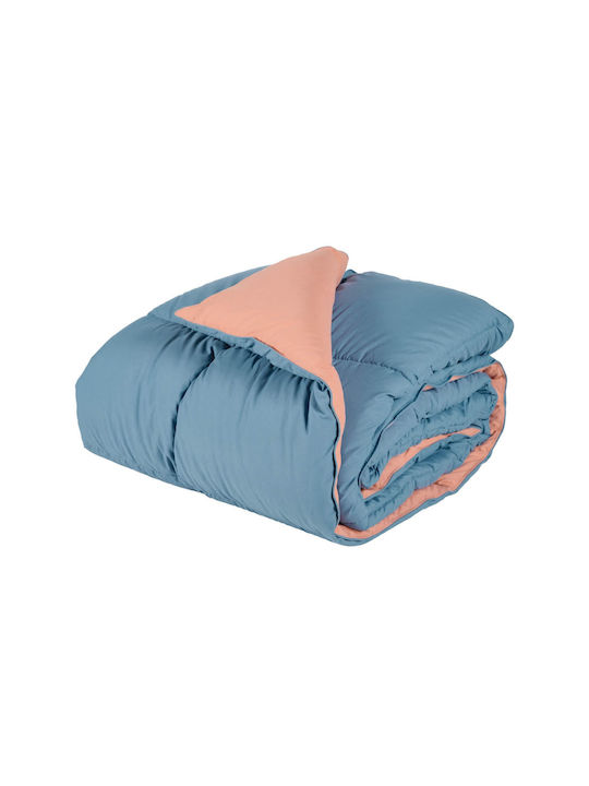 Das Home Πάπλωμα Μονό με Γέμιση Microfiber 160x220εκ. 9642 Πορτοκαλί 550 GSM 10.5 togs