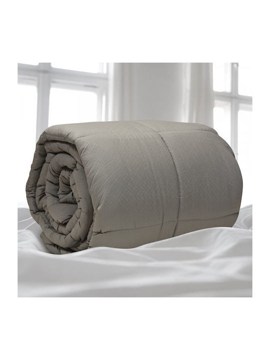 Lino Home Duvet Queen with Microfiber Filling 220x240cm Colcha Gray 120 GSMGsm