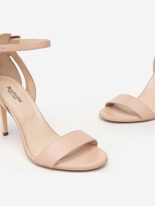 Sandale Elegante Damă Roz Din Piele