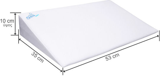 Orthia Βρεφικό Μαξιλάρι Παλινδρόμησης Λευκό 35x53εκ.