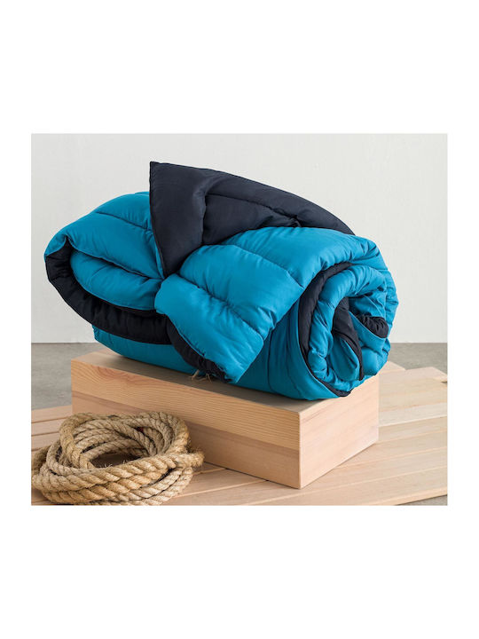 Vesta Home Duvet Single 160x230cm Micro 11 Blue 300 GSMGsm 12.5 togs Togs