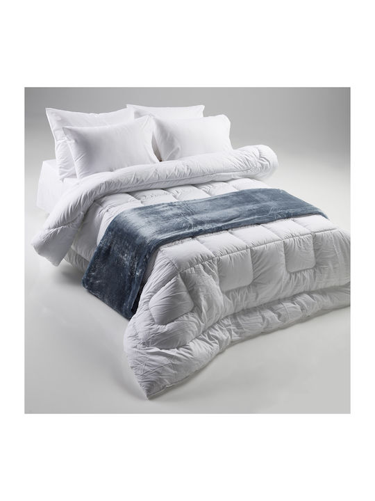 Charalambidis Textiles Bettdecke Großes Doppelbett 220x240cm White 350 GSMGsm