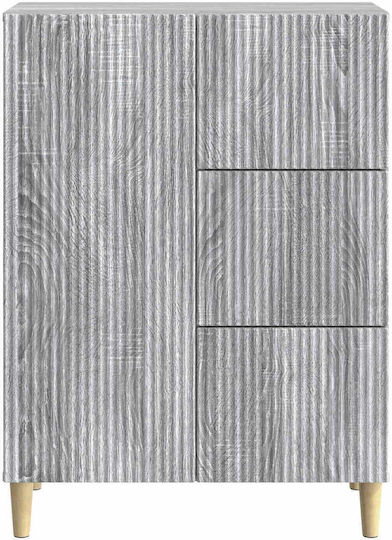 Bufet Din Lemn cu Sertare Sonoma Gri 66x34.5x90cm
