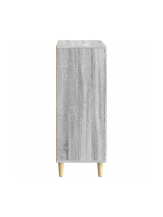 Wooden Sideboard with Drawers Gray Sonoma 66x34.5x90cm