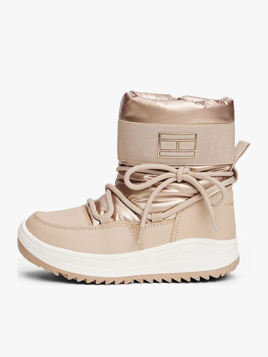 Kinderstiefel Schnee Gold