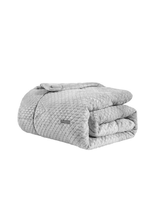 Saint Clair Duvet Cover Queen 220x240cm Baroque Silver 660 GSMGsm