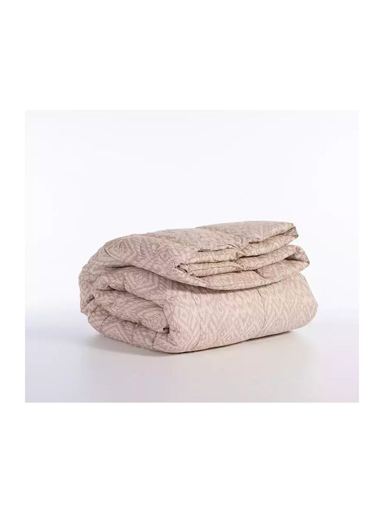 Nef-Nef Homeware Πάπλωμα Υπέρδιπλο με Γέμιση Microfiber 220x240εκ. Orion Beige 330 GSM