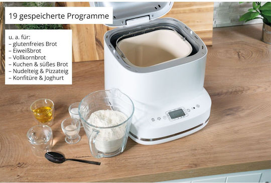 Unold Backmeister Brotbackautomat 550W Kapazität 1500g mit 10 Programmen