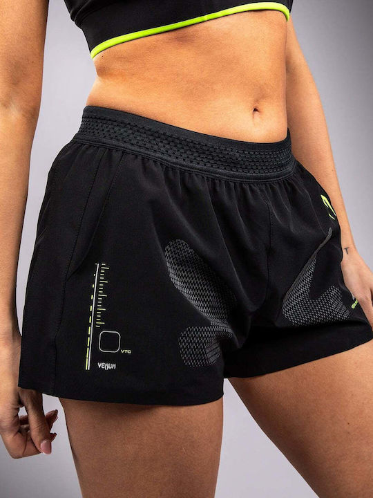 Pantaloni Scurți Sport Pentru Femei Black/Neo Green