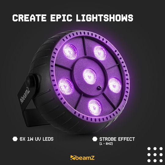 BeamZPro Φωτορυθμικό LED PAR PLP14 PartyPar UV