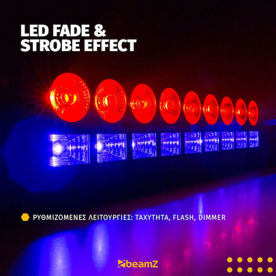BeamZPro Προβολέας LED DMX LCB99 RGBW / UV