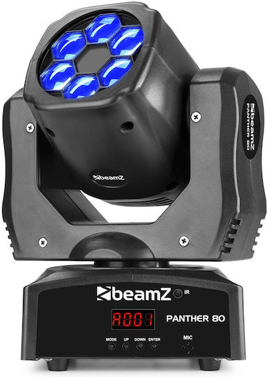 BeamZPro Φωτορυθμικό LED DMX με Ρομποτική Κεφαλή Panther 80 Hybrid IRC RGBW
