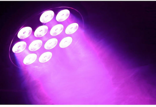 BeamZPro Bewegtes Licht LED DMX BT300 FlatPAR 12X 10W 6-IN-1 LEDS RGBWA / UV