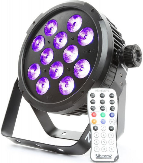 BeamZPro Bewegtes Licht LED DMX BT300 FlatPAR 12X 10W 6-IN-1 LEDS RGBWA / UV