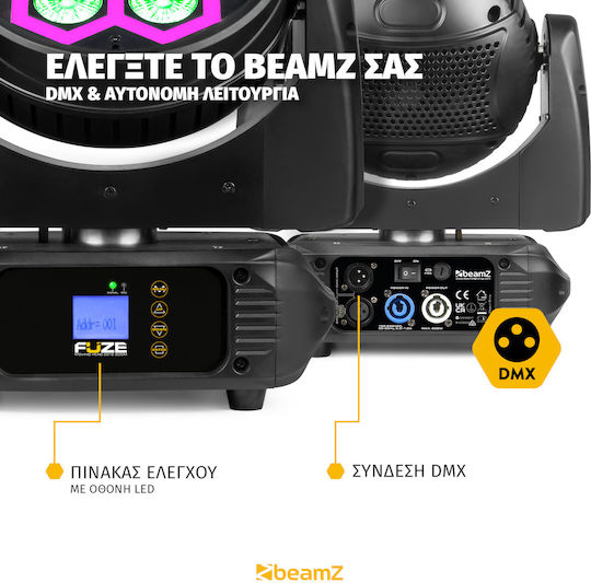 BeamZPro Lumina în mișcare LED cu Cap Robotic Fuze712 RGBW