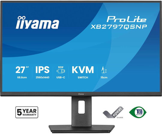 Iiyama ProLite XB2797QSNP-B1 IPS Монитор 27" QHD 2560x1440