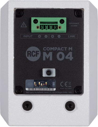 RCF Compact M 04 W Παθητικό Επιτοίχιο Ηχείο (Τεμάχιο) Λευκό