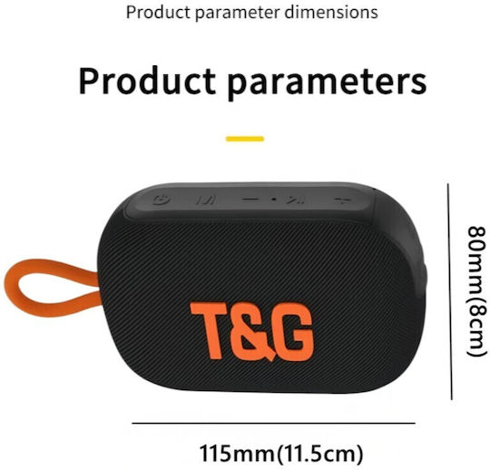T&G 472 Ηχείο Bluetooth 7W με Ραδιόφωνο και Διάρκεια Μπαταρίας έως 3 ώρες Μπεζ