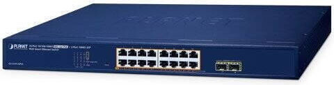 Planet Technology GS-2210-16P2S Managed L2 PoE+ Switch με 16 Θύρες Gigabit (1Gbps) Ethernet και 2 SFP Θύρες