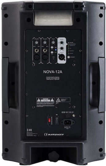 Audiophony NOVA-12A Active Speaker PA 350W with Woofer 12" 38.5x34.5x59.5cm.