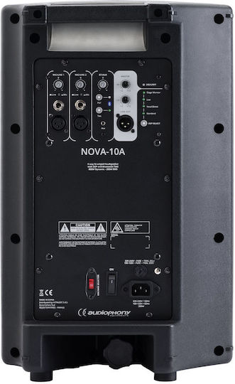 Audiophony NOVA-10A Αυτοενισχυόμενο Ηχείο PA 200W με Woofer 10" 32x28.7x50.5εκ.