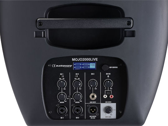 Audiophony MOJO2000LIVE LINE ARRAY Autoîntăritor Difuzor PA 180W cu Woofer 12" 10.3x10x75cm.