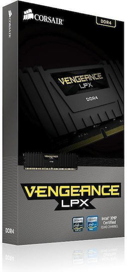 Corsair Vengeance LPX DDR4 64GB RAM με 4x16GB Modules και Ταχύτητα 2666 για Desktop