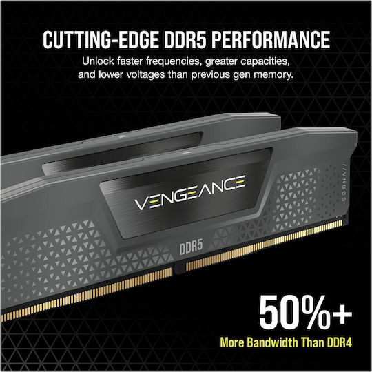 Corsair Vengeance 32GB DDR5 RAM с 2 модула (2x16GB) и Скорост 6000 за Настолен Компютър