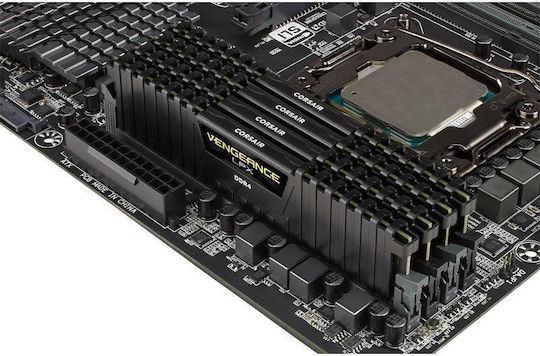 Corsair Vengeance LPX DDR4 64GB RAM με 4x16GB Modules και Ταχύτητα 2666 για Desktop