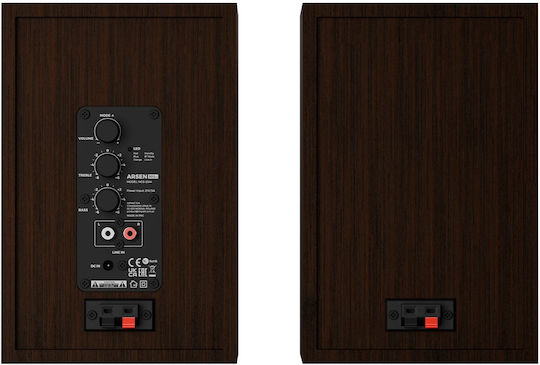 Genesis NGS-2344 Ασύρματα Ηχεία Υπολογιστή 2.0 με Bluetooth και Ισχύ 20W Καφέ