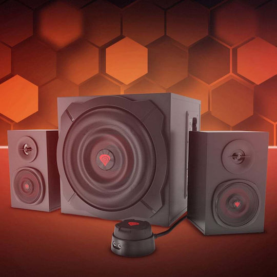 Genesis Helium 610BT Ηχεία Υπολογιστή 2.1 με Bluetooth και Ισχύ 60W σε Μαύρο Χρώμα
