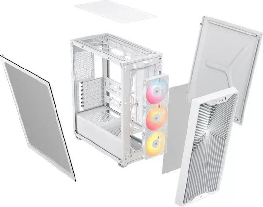 Corsair 3200D RS ARGB Gaming Midi-Turm Computergehäuse Weiß