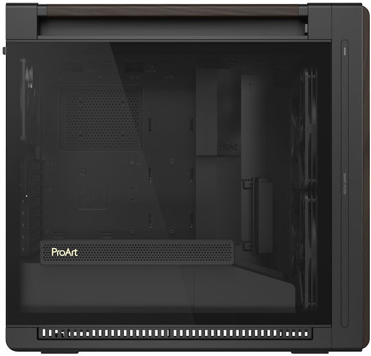 Asus ProArt PA602 Gaming Midi Tower Κουτί Υπολογιστή με Πλαϊνό Παράθυρο Wood Edition