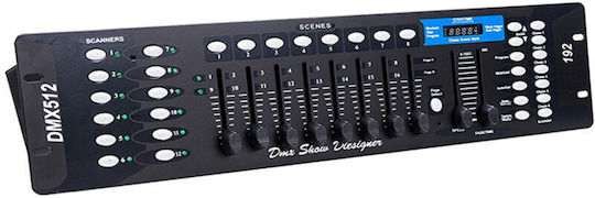 Dmx512 Controller Lighting Console with 192 Control Channels / 12 XLR Inputs