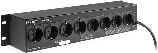 BeamZPro PS08S DMX Switch για Κονσόλα Φωτισμού με Τοποθέτηση Rack