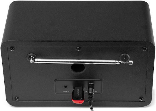 Audizio Avio Επιτραπέζιο Ραδιόφωνο Ρεύματος DAB+ με Bluetooth και USB Ασημί