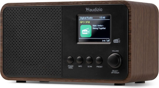 Audizio Avio Επιτραπέζιο Ραδιόφωνο Ρεύματος DAB+ με Bluetooth και USB Wood