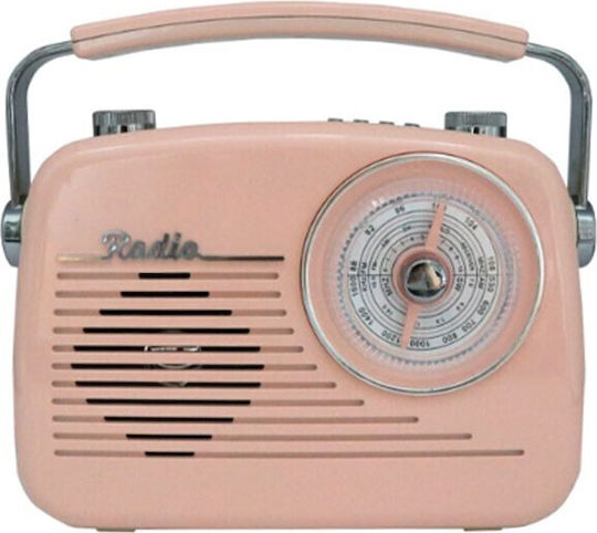 CMIK MK-2181BT Επιτραπέζιο Ραδιόφωνο Μπαταρίας με Bluetooth Ροζ