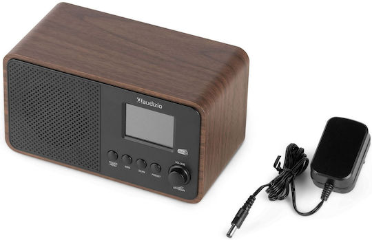 Audizio Avio Επιτραπέζιο Ραδιόφωνο Ρεύματος DAB+ με Bluetooth και USB Wood