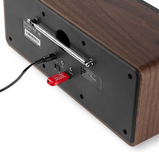 Audizio GENUA Tabletop Radio Electric DAB+ with Bluetooth Wood