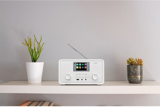 Medion Настолен Радиоприемник с Мрежово Захранване DAB+ с Bluetooth Бял