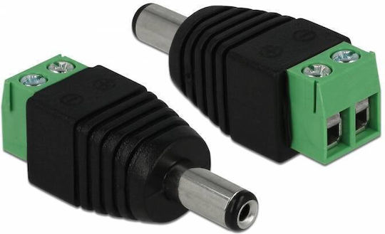 DeLock Stecker DC männlich Schwarz (65396)