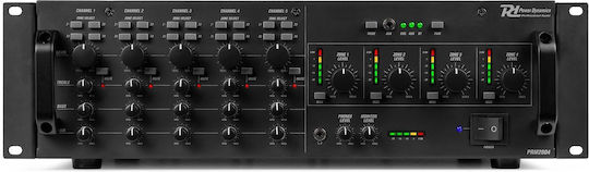 Power Dynamics PAM2004 Ολοκληρωμένος Ενισχυτής Εγκαταστάσεων 5 Καναλιών 200W/4Ω με 4 Ζώνες με Σύστημα Ψύξης