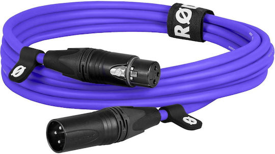 Rode Cable XLR male - XLR female Μωβ 3m O698813010035